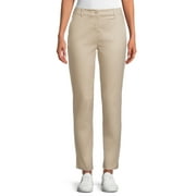 Wonder Nation Juniors School Uniform Stretch Twill Skinny Pants, Sizes 3-15