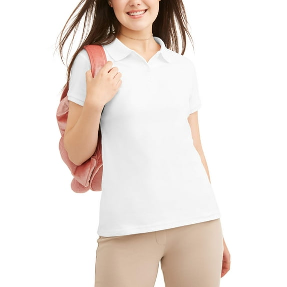Wonder Nation Juniors' Uniform Short Sleeve Polo Shirt