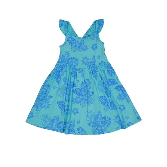 Wonder Nation Girls Keyhole Back Dress, Sizes 4-18 & Plus