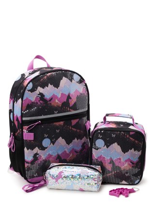 Milk&Moo Kids Backpack with Lunch Box, School Backpack Set for