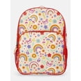 thumbnail image 1 of Wonder Nation Kids' 17" Rainbow Gardens Backpack, Coral Rose, 1 of 6