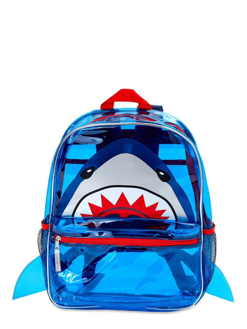 Wonder Nation Kids Boys' Clear Blue Shark Backpack