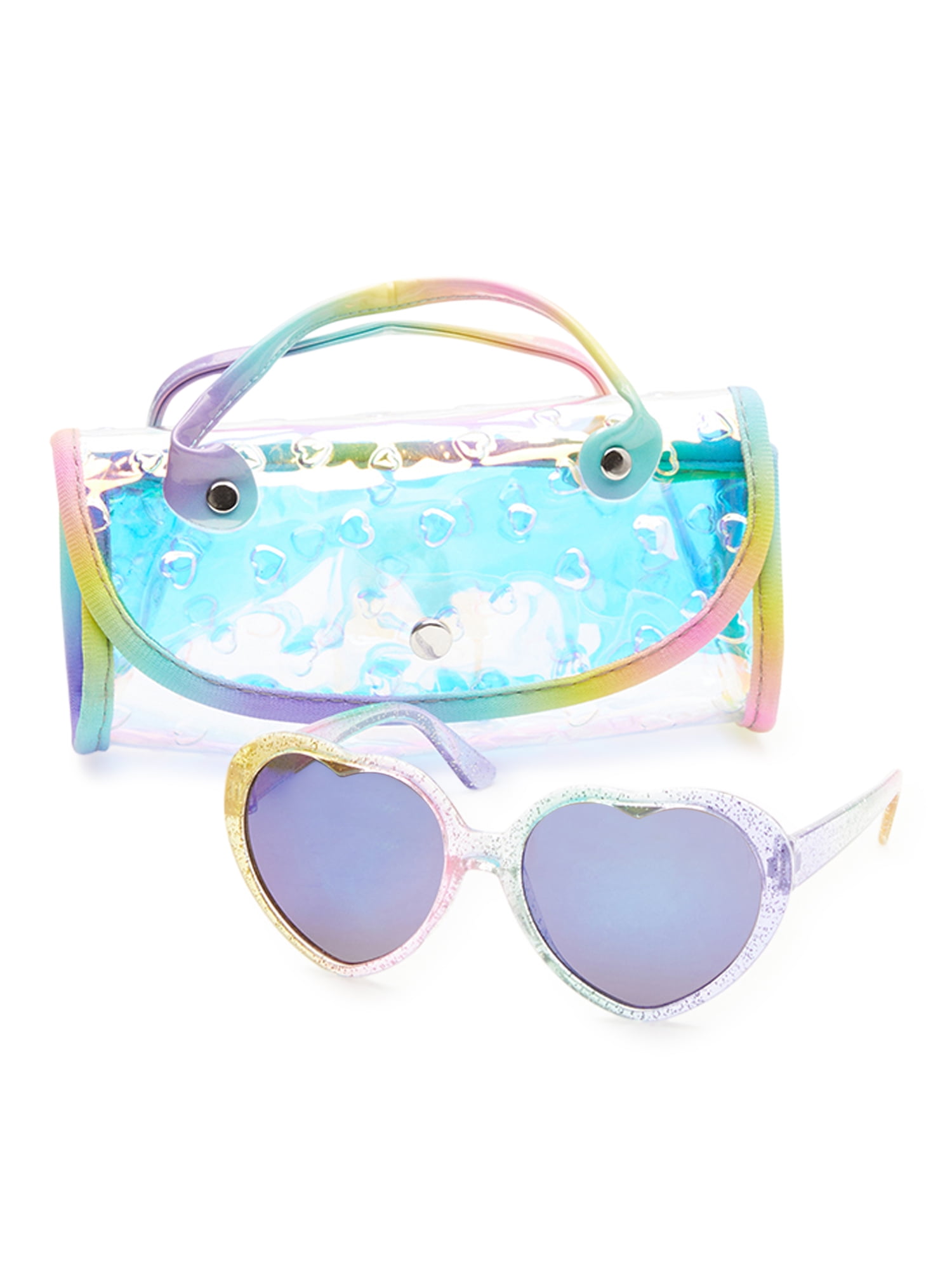 Wonder Nation Kids Heart Sunglasses with Carrying Case 