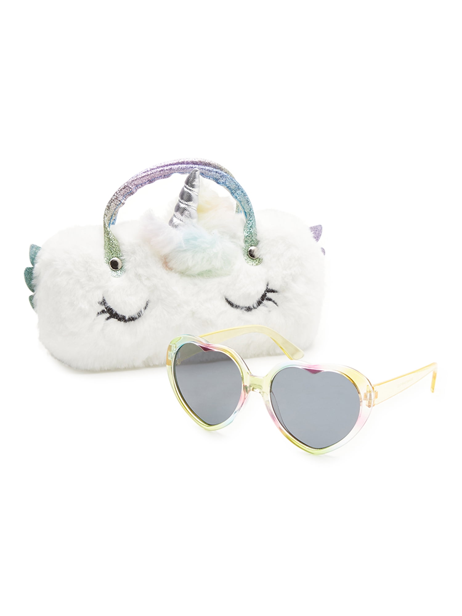 Wonder Nation Kids Heart Sunglasses - Unicorn Carrying Case  display picture 2