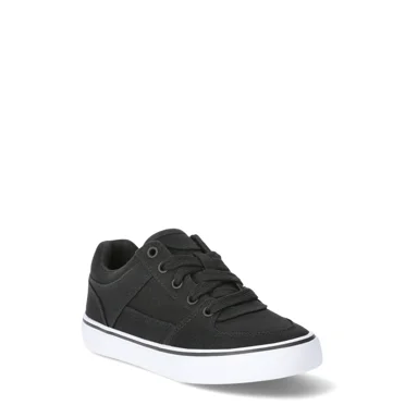 Wonder Nation Kids Lace Up Shoe, Closed Toe Black, Size 1 Little Kid