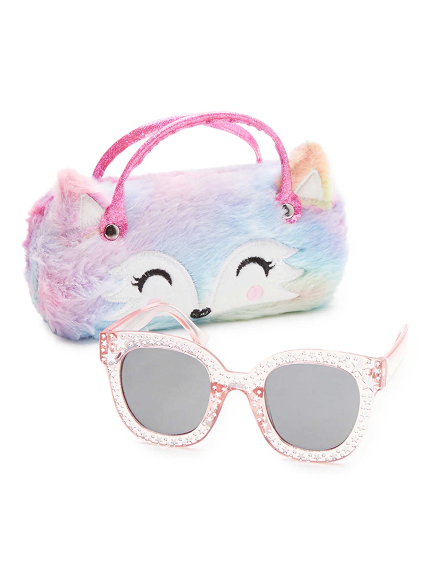 Wonder Nation Kids Star Sunglasses Fox Carrying Case
