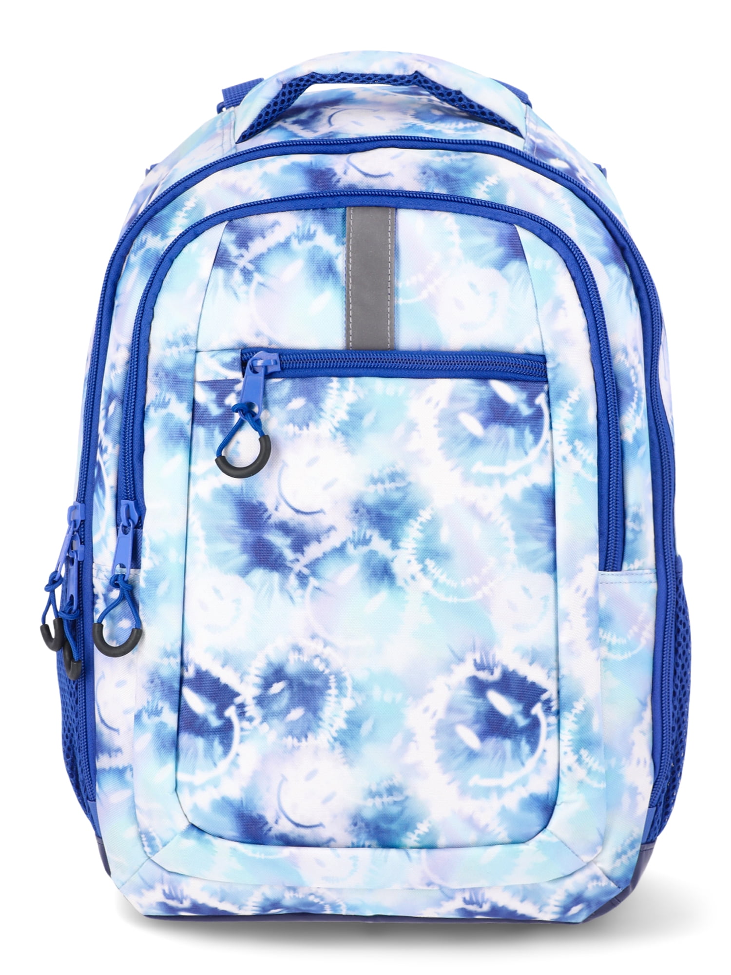 Wonder Nation Kids Unisex Adaptive 17" Dude Smile Backpack, Blue