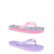 Wonder Nation Kids Unisex Flip Flops, 2-Pack