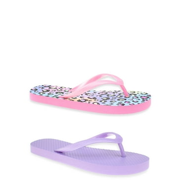 Wonder Nation Kids Unisex Flip Flops, 2-Pack