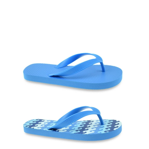 Wonder Nation Little & Big Boys 2 PK Flip Flop