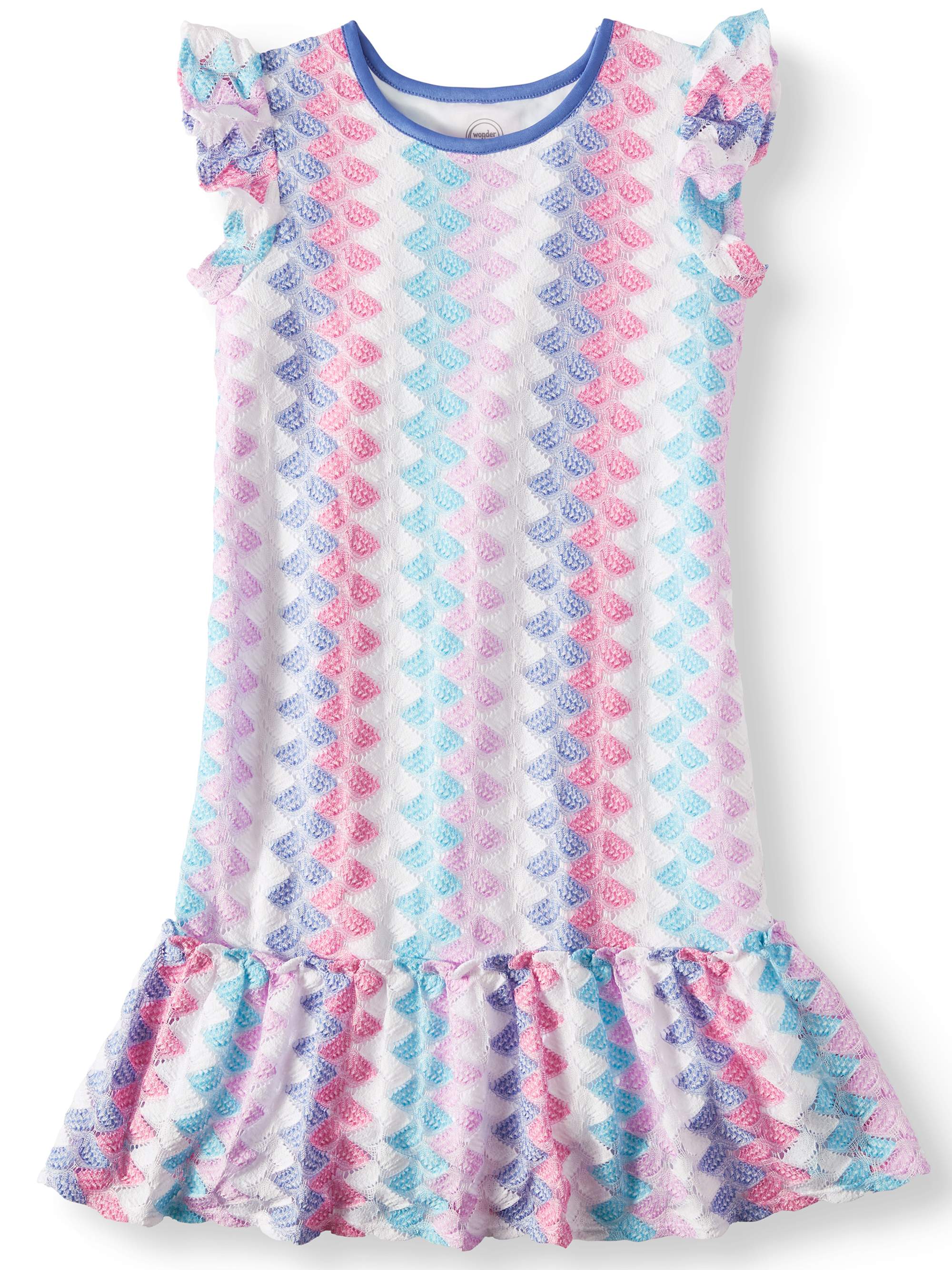 Wonder Nation Knit Lace Peplum Hem Dress (Little Girls, Big Girls & Big Girls Plus) - image 1 of 3