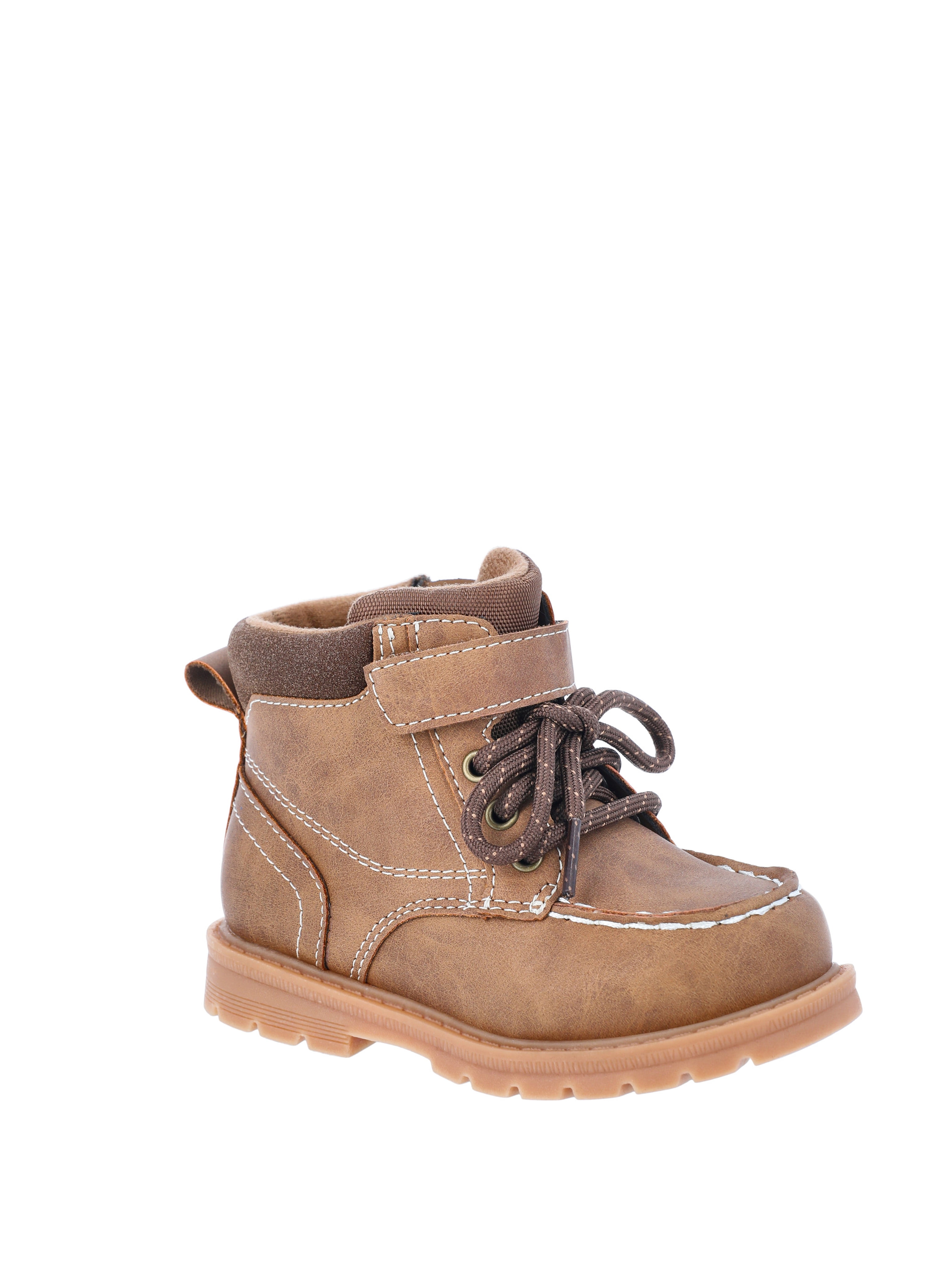 Wonder Nation Toddler Boys Lace Up Moc Toe Boots