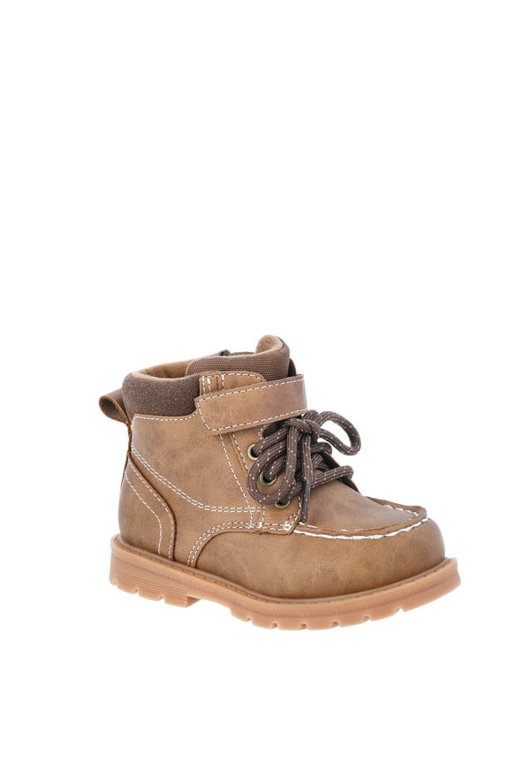 Toddler Boys Lace Up Moc Toe Boots