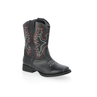 Wonder Nation Toddler & Boys Faux Leather Western Boots
