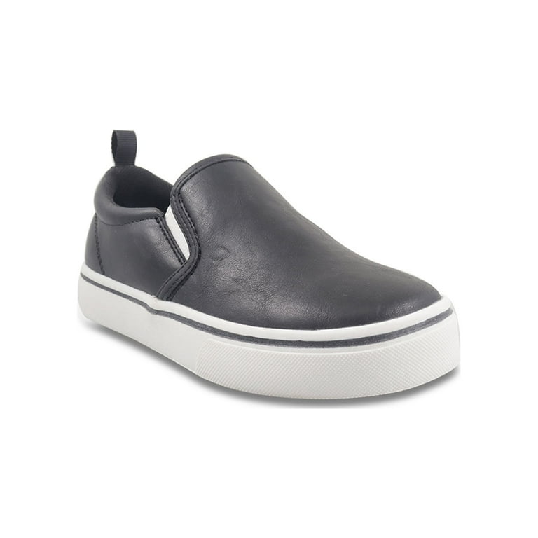 Faux leather slip ons shop