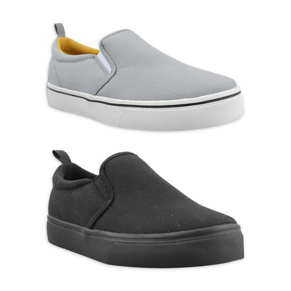 Wonder Nation Little & Big Boys Skate Slip-on Bundle, Sizes 13-6