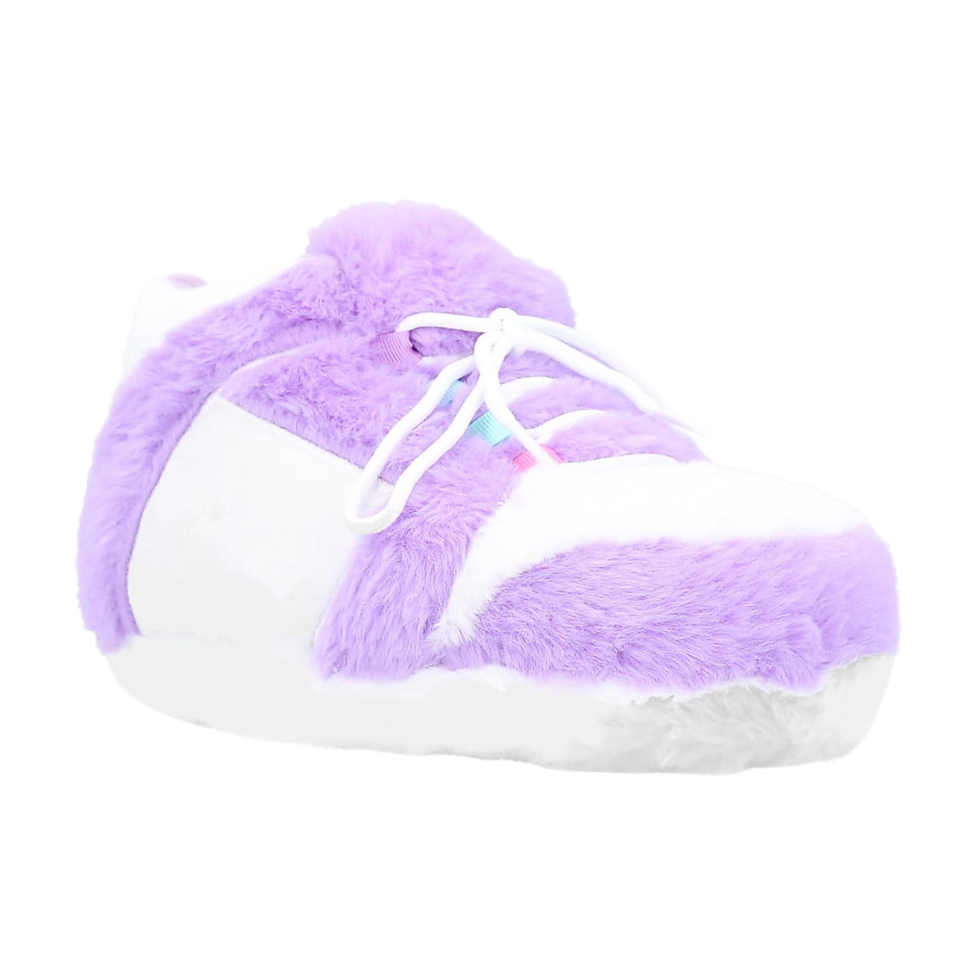 Wonder Nation Little and Big Kids Plush Sneaker Slippers