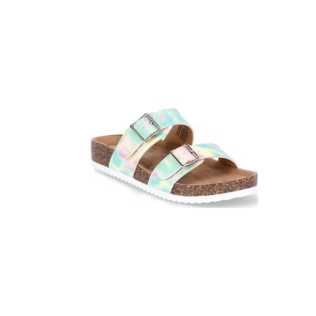 Wonder Nation Little & Big Girl 2 Buckle Sandal
