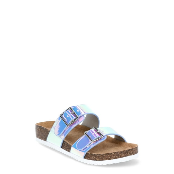Wonder Nation Little & Big Girl 2 Buckle Sandal