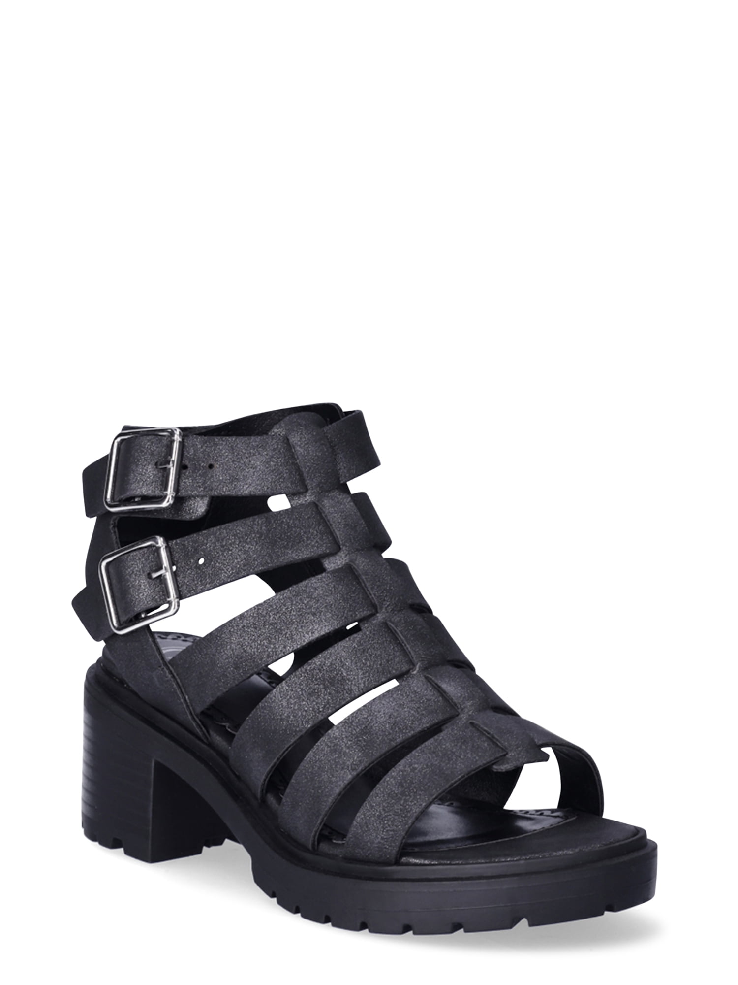 Wonder Nation Little & Big Girl Block Heel Sandal