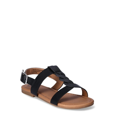 Wonder Nation Little Girls and Big Girls Braid Sandals