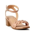 thumbnail image 1 of Wonder Nation Little & Big Girl Casual Braided Ankle-Strap Heeled Sandals, Sizes 13-6, 1 of 3