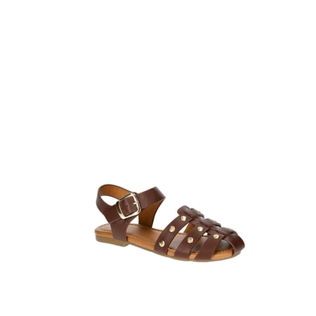 Wonder Nation Littles and Big Girls Studded Fisherman Sandals