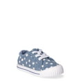 thumbnail image 1 of Wonder Nation Little Girl & Big Girl Canvas Bump Toe Sneakers, 1 of 6