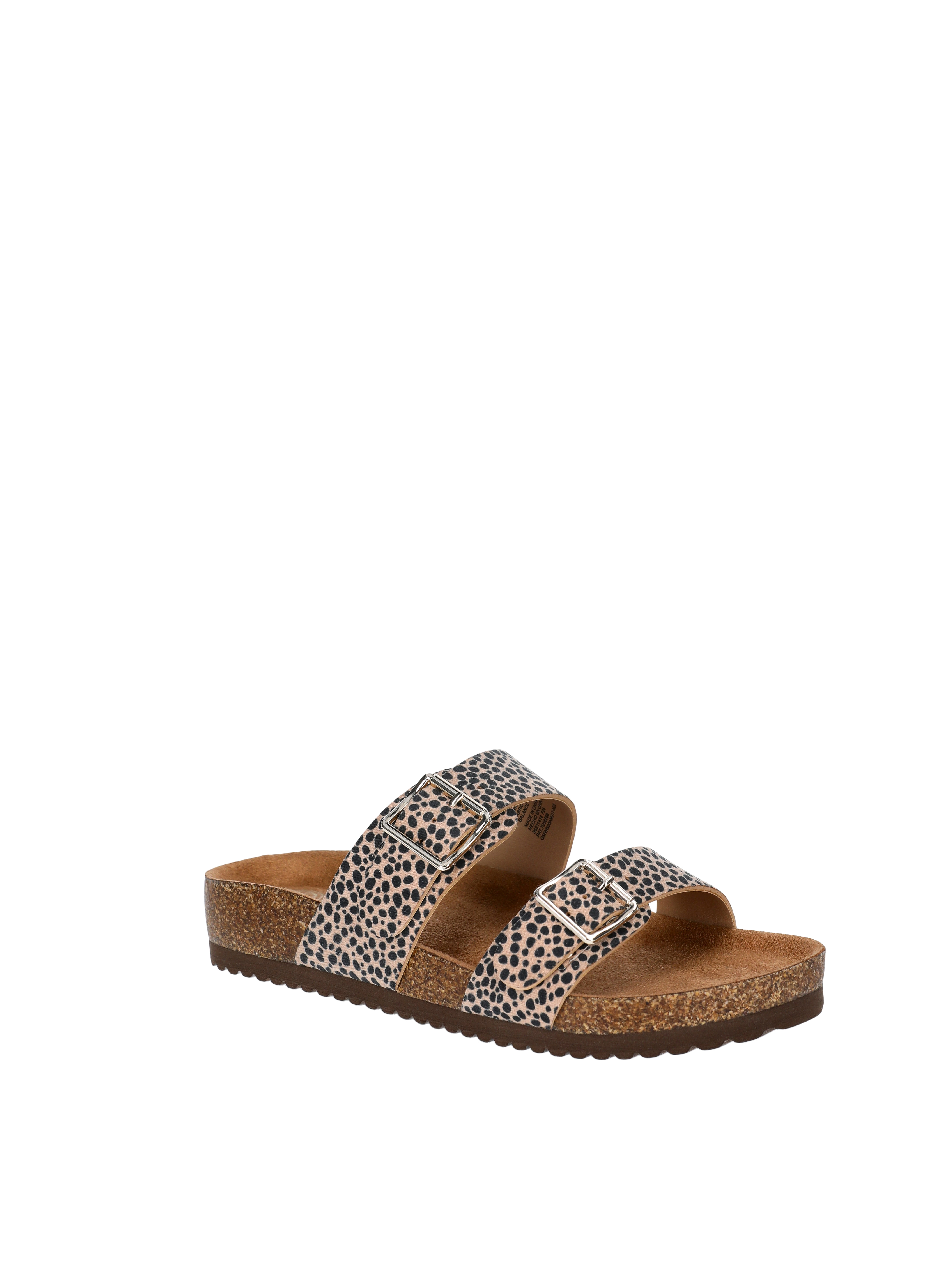 Wonder Nation Little & Big Girls 2 Buckle Footbed Sandals