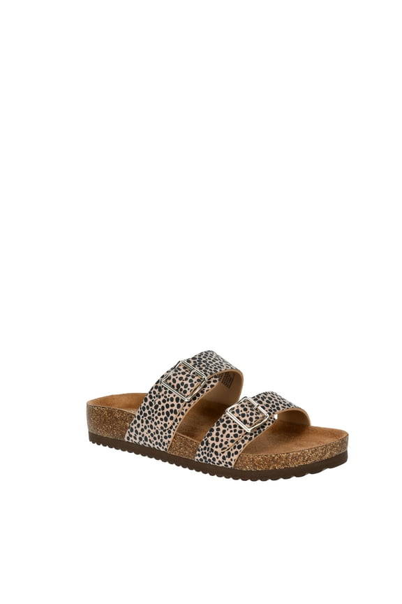 Little & Big Girls 2 Buckle Footbed Sandals