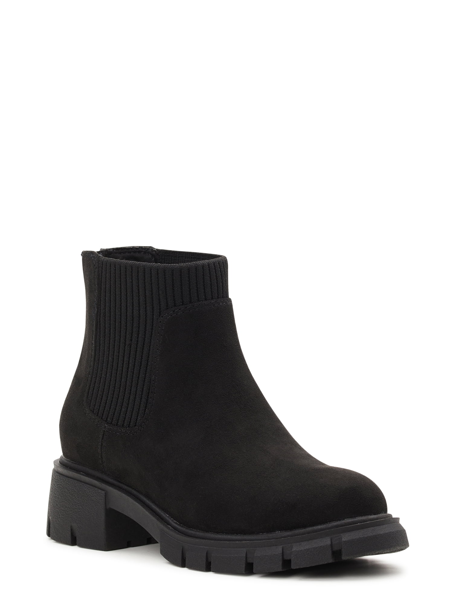 Wonder Nation Little Big Girls Chelsea Boot Sizes 13 6 Walmart