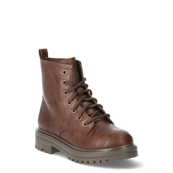 Wonder Nation Little and Big Girls Combat Boots