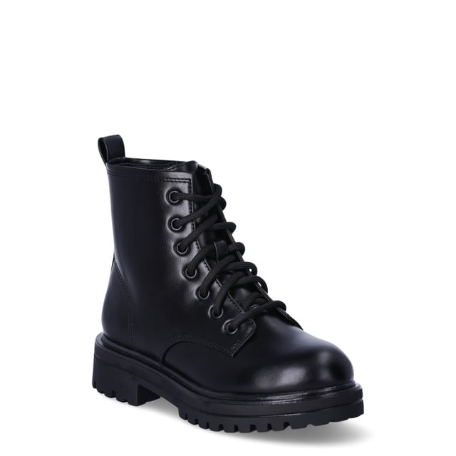 Wonder Nation Little and Big Girls Combat Boots