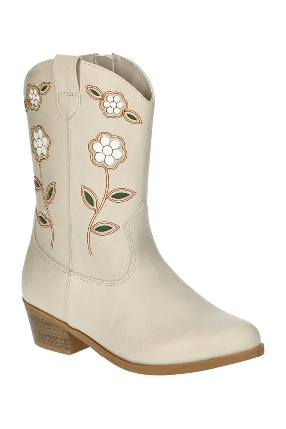 Little and Big Girls Floral Western Cowgirl Boots