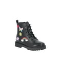 thumbnail image 1 of Wonder Nation Little & Big Girls Patch Combat Boots, 1 of 5