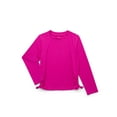thumbnail image 1 of Wonder Nation Little & Big Girls Side Tie Rash Guard Swim Top with UPF50+, Sizes 4-18 & Plus, 1 of 3