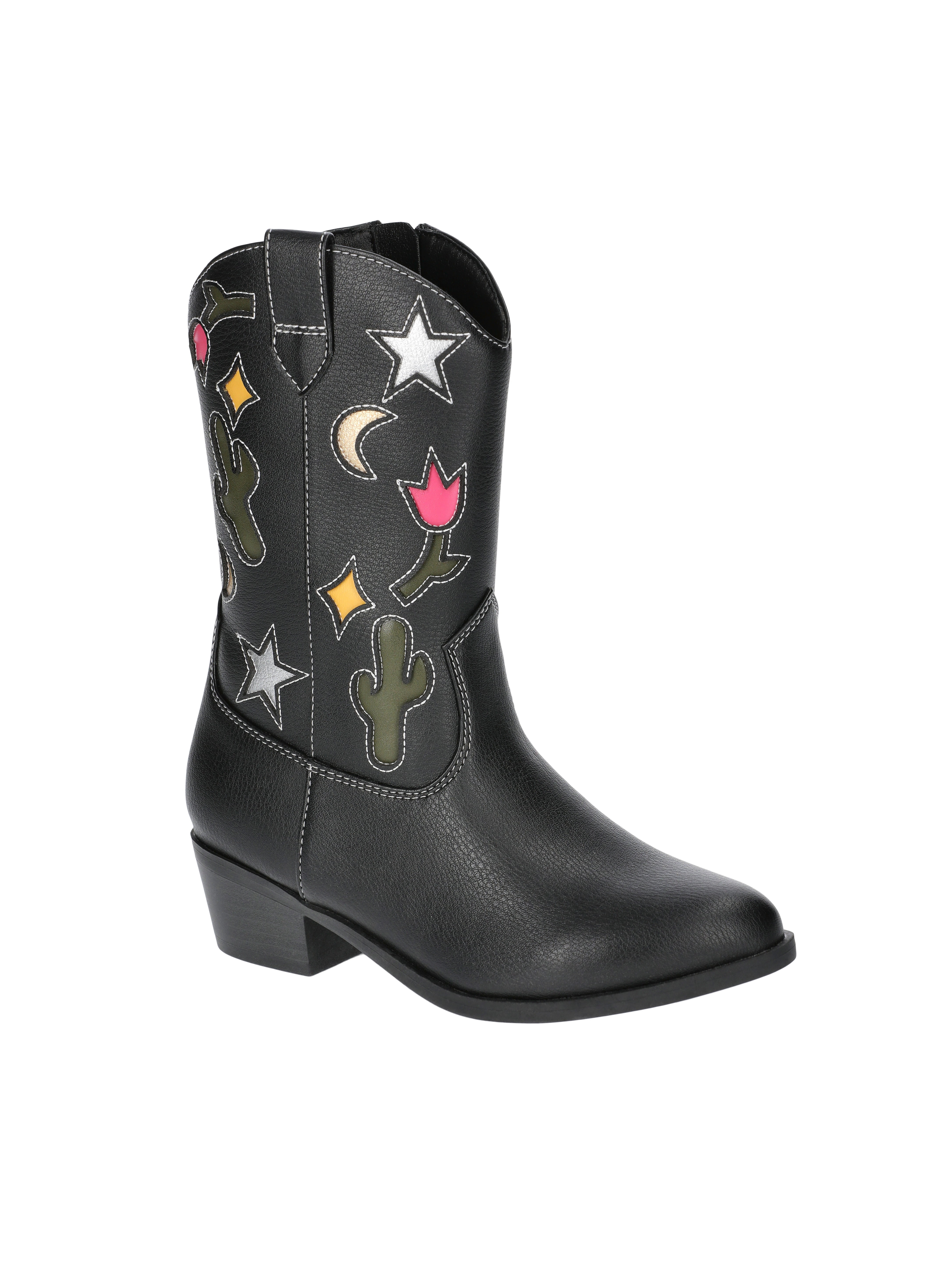 Wonder Nation Western Cowgirl Boot – Easy-On Comfort for Girls