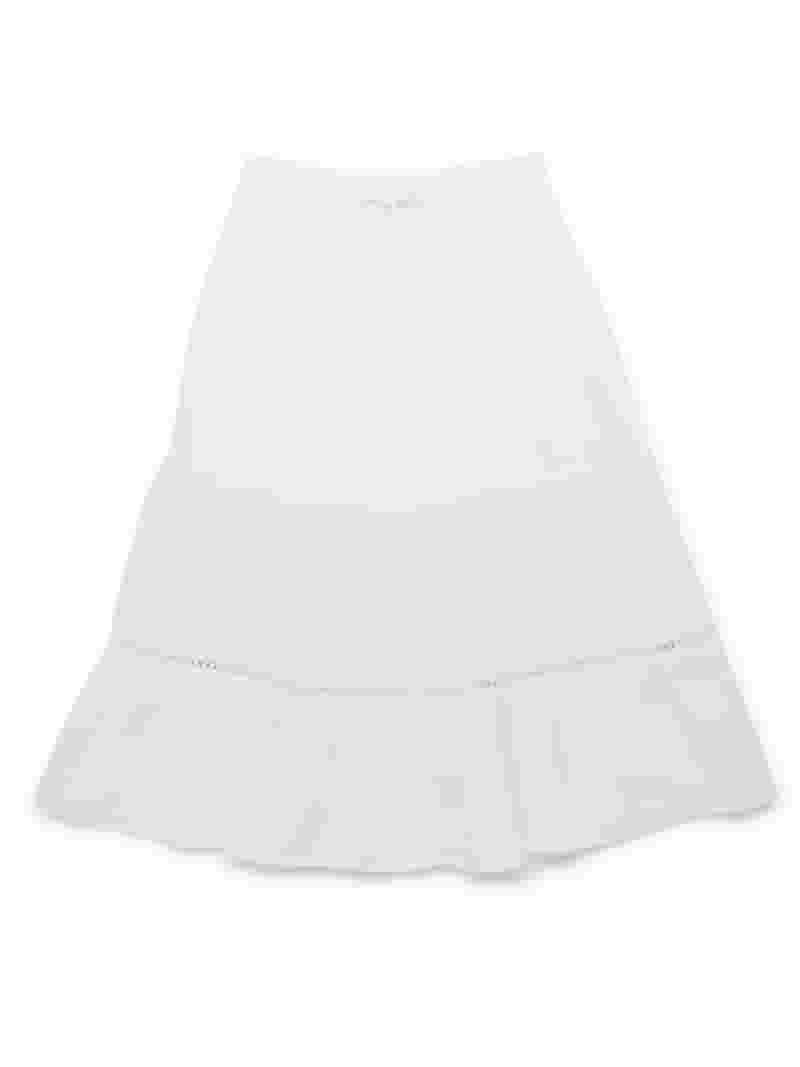 【WONDER WONDER】Slot Ribbed Color Unbalanced Tiered Midi SK Wonder Nation Tween Girls Tiered Maxi Skirt, Sizes 4-18
