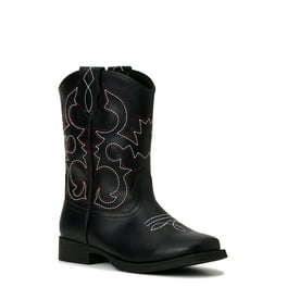 Black cowboy boots walmart hot sale