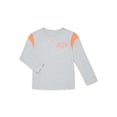 thumbnail image 1 of Wonder Nation Little Boys Colorblock Graphic Tee with Long Sleeves, Sizes 4-10, 1 of 3