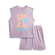 Little Boys Graphic Tank Top and Shorts Set, 2-Piece, Sizes 4-10