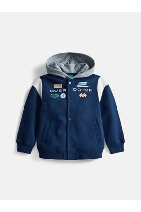 Little Boys Bomber Jacket with Long Sleeves, Sizes 4-10