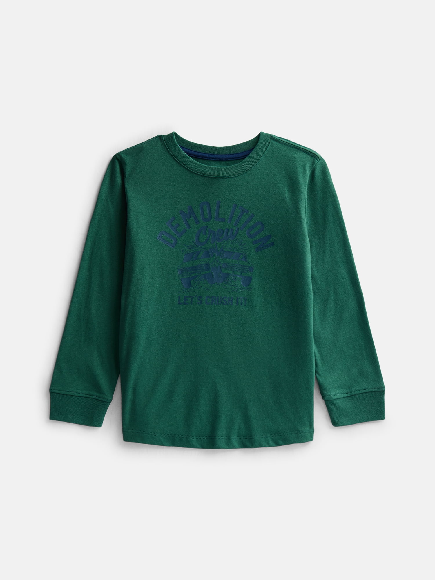 Wonder Nation Little Boys Graphic Tee with Long Sleeves, Sizes 4-32