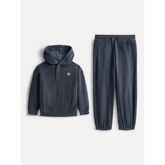 Wonder Nation Boys Long Sleeve Hoodie and Joggers Set, 2-Piece, Sizes 4-10