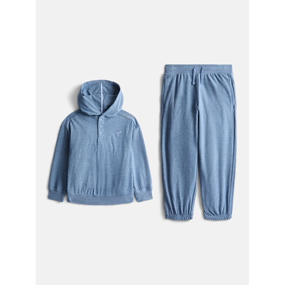 Wonder Nation Boys Long Sleeve Hoodie and Joggers Set, 2-Piece, Sizes 4-10