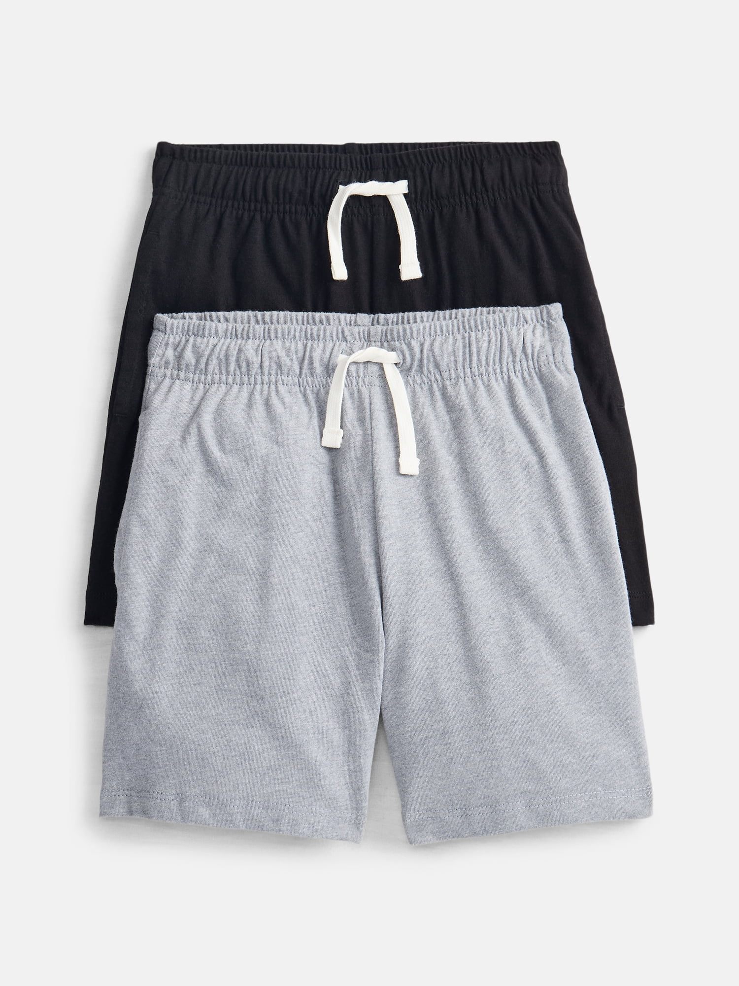 Wonder Nation Little Boys' Pull On Knit Shorts, 2-Pack, Sizes 4-10