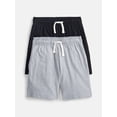 thumbnail image 1 of Wonder Nation Little Boys' Pull On Knit Shorts, 2-Pack, Sizes 4-10, 1 of 3