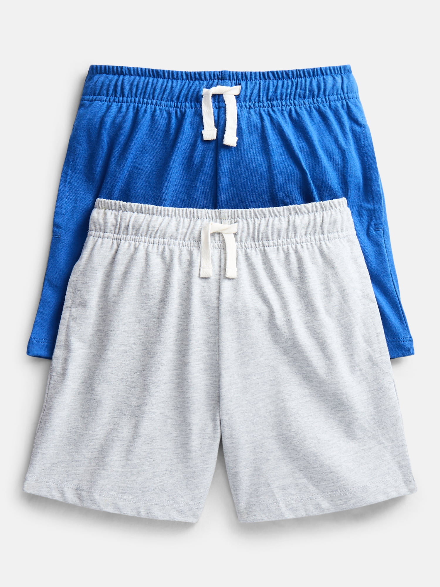 Wonder Nation Little Boys' Pull On Knit Shorts, 2-Pack, Sizes 4-10