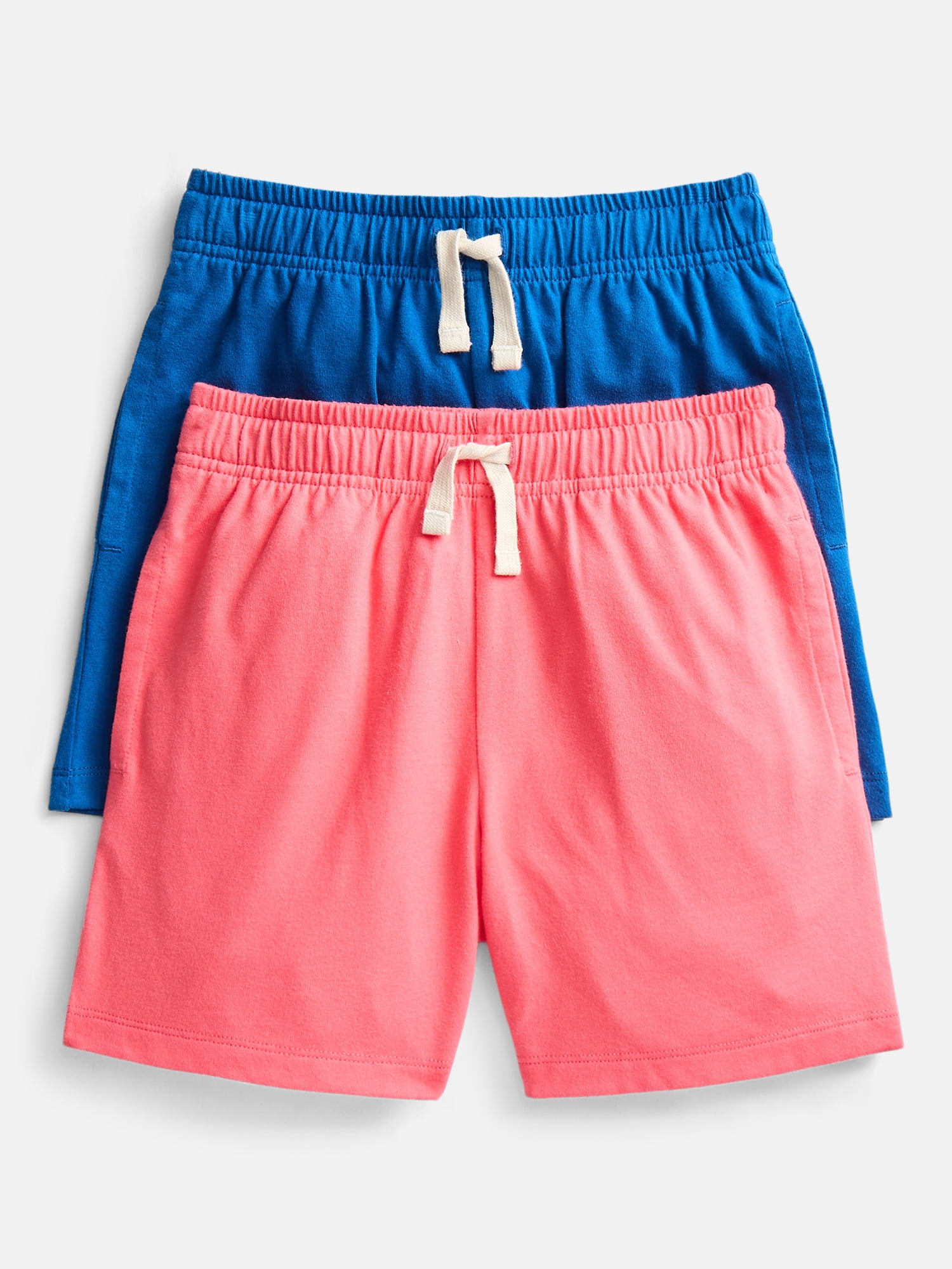 Wonder Nation Little Boys' Pull On Knit Shorts, 2-Pack, Sizes 4-10