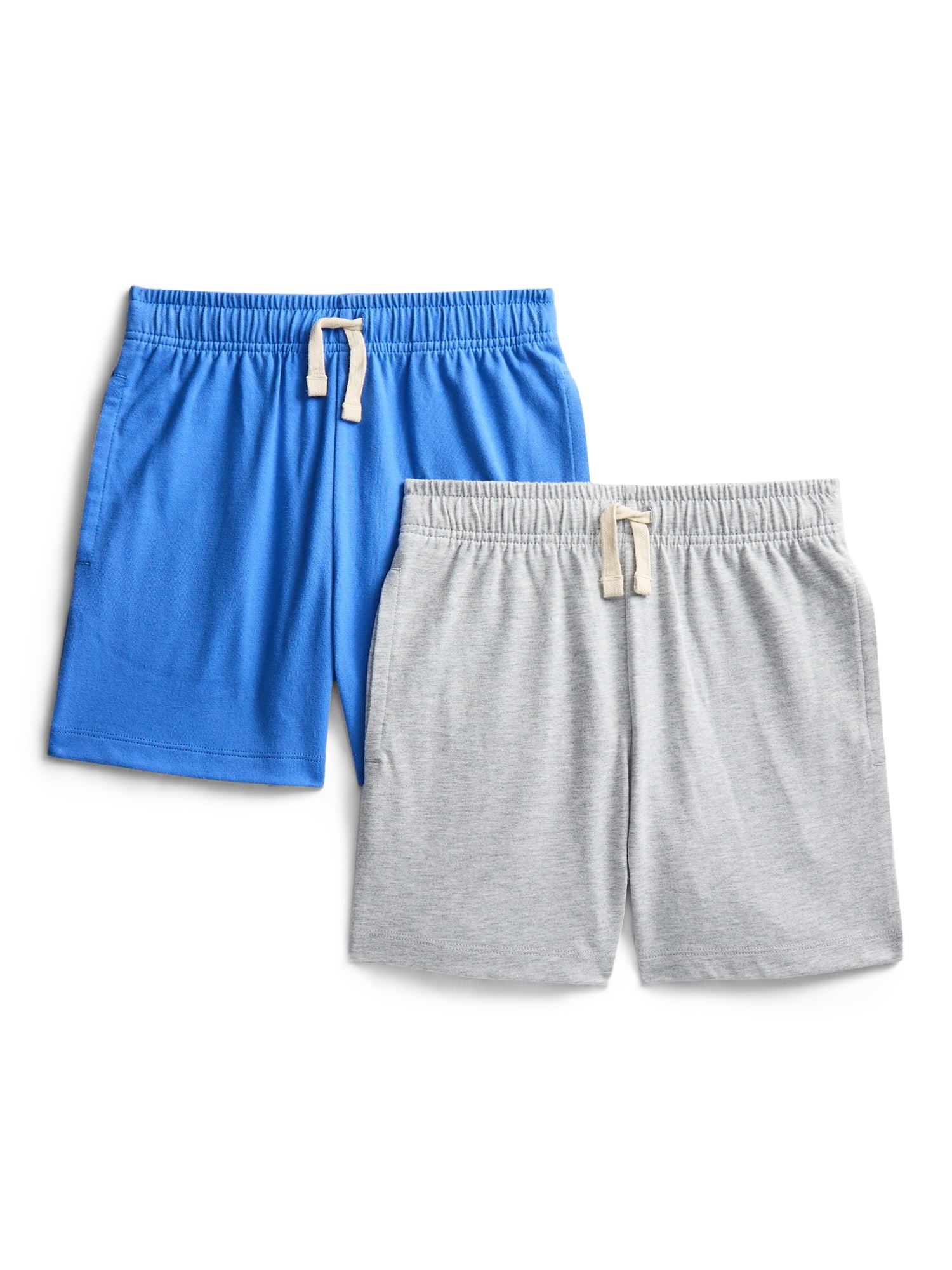 Wonder Nation Little Boys' Pull On Knit Shorts, 2-Pack, Sizes 4-10